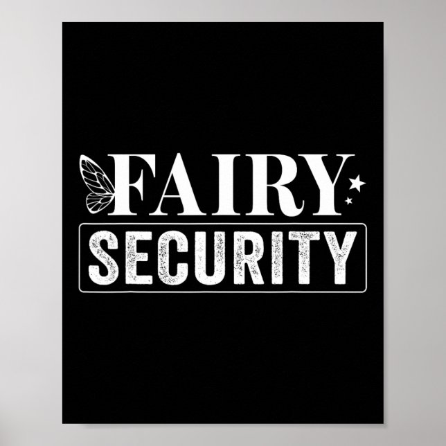 Póster Fairy Security Birday Halloween (Frente)