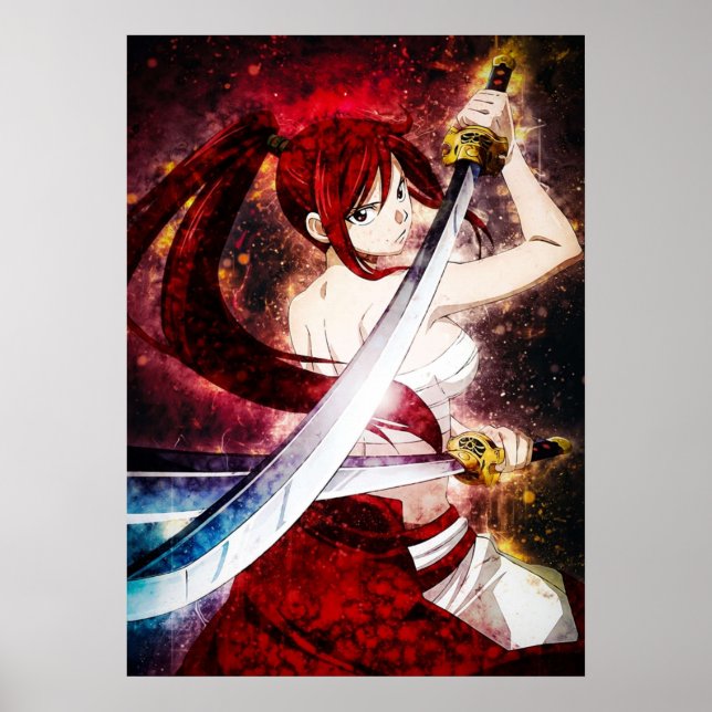 Póster Fairy Tail Erza Scarlet (Frente)