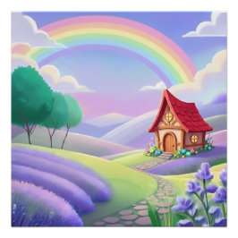 Póster Fairy Tale Under the Rainbow