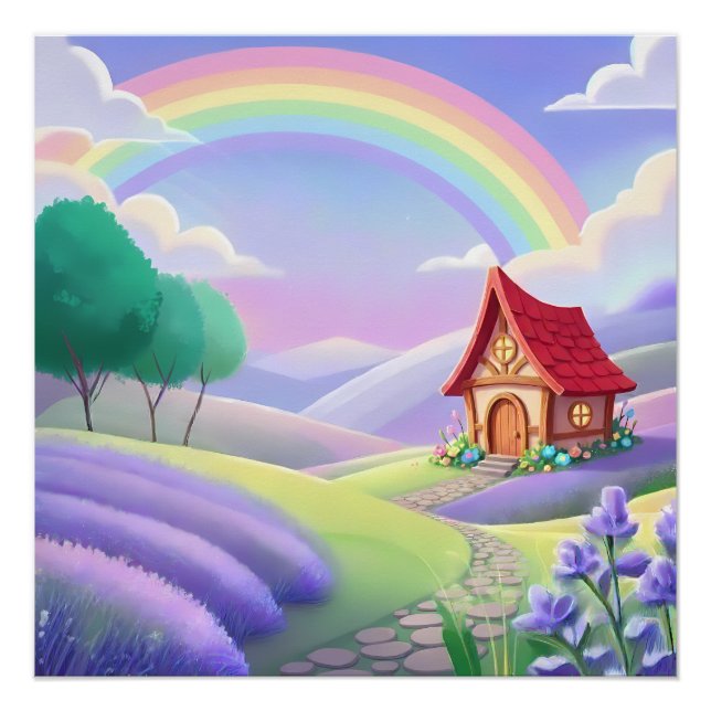 Póster Fairy Tale Under the Rainbow (Anverso)