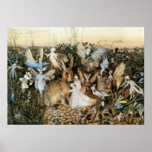 Póster Fairy Twilight de John Anster Fitzgerald