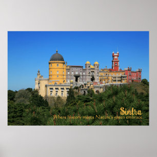 Póster Fairytale Sintra Palace foto en Portugal
