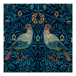 Póster Faisanes de William Morris