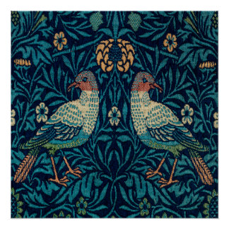 Póster Faisanes de William Morris