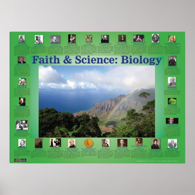 Póster Faith and Science: Biology (Frente)
