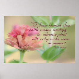 Póster Faith Botanical Poster