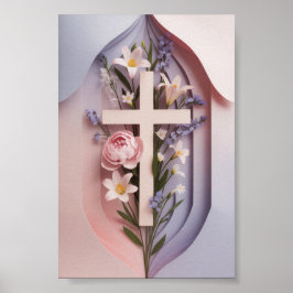 Póster Faith Cross Matte Poster | Diseño de Ai