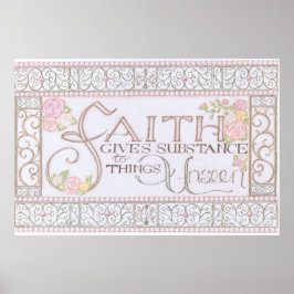 Póster FAITH da Poster de sustancias