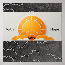 Póster Faith, Hope, Love!