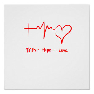 Póster Faith Hope Love