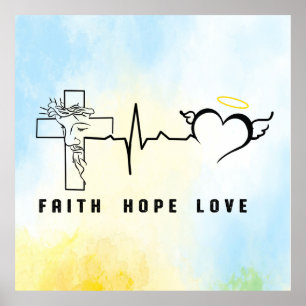 Póster Faith Hope Love