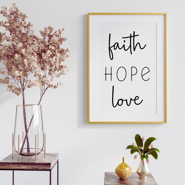 Póster Faith Hope Love Christian (Subido por el creador)