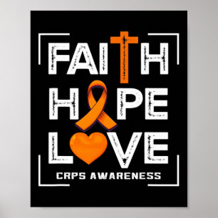 Póster Faith Hope Love Crps Conciencia