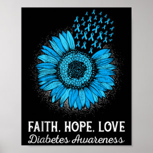 Póster Faith Hope Love Diabetes Awareness Tank Top_2