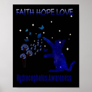 Póster Faith Hope Love Hydrocephalus Awareness 2