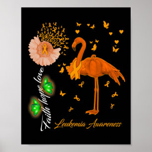 Póster Faith Hope Love Leukemia Awareness