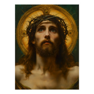 Póster Faith Hope Love Regalo cristiano de Jesucristo