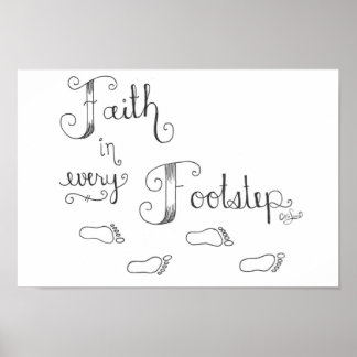 Póster Faith in Every Footstep