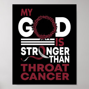 Póster Faith Mi Dios Es Más Fuerte Que El Cáncer De Garga