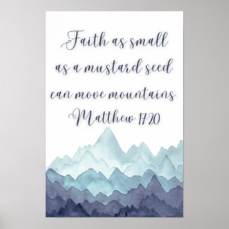 Póster Faith Mueve Poster de Montañas