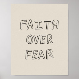 Póster Faith over Fear