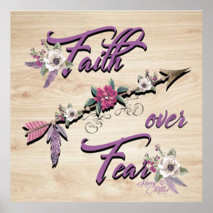 Póster Faith Over Fear Poster