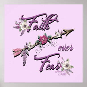 Póster Faith Over Fear Poster