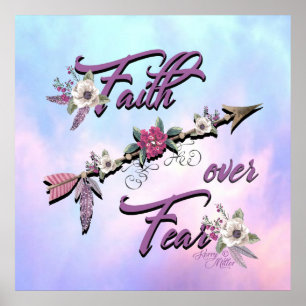Póster Faith Over Fear Poster