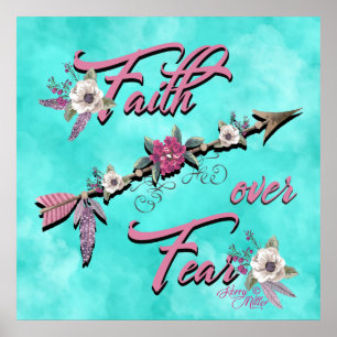 Póster Faith Over Fear Poster