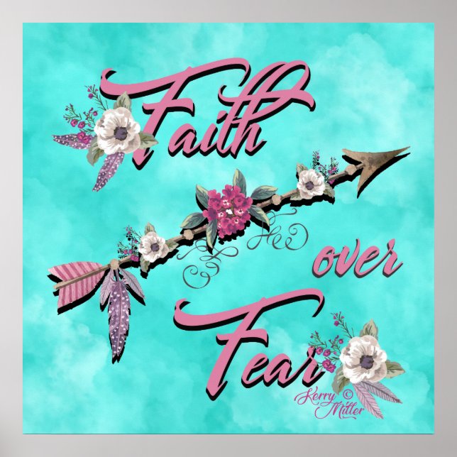 Póster Faith Over Fear Poster (Frente)