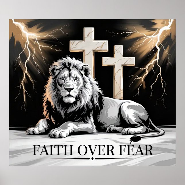 Póster Faith Over Fear Poster (Frente)