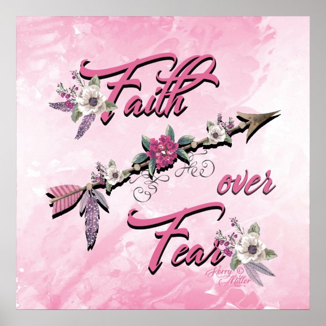 Póster Faith Over Fear Poster (Frente)