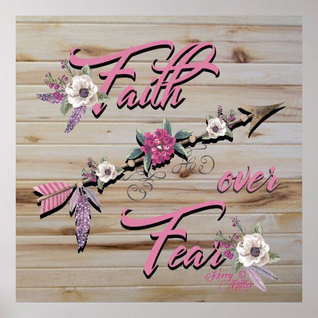 Póster Faith Over Fear Poster (Frente)