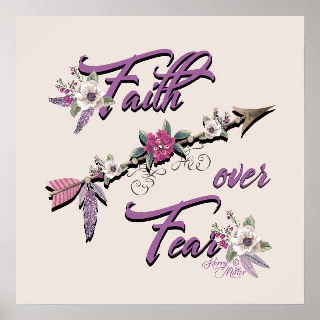 Póster Faith Over Fear Poster (Frente)