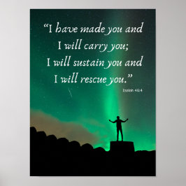 Póster Faith That Never Fades –  Isaiah 46:4