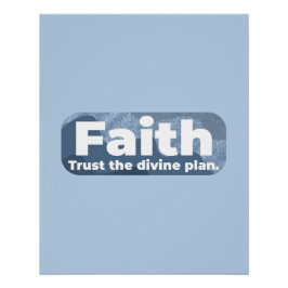 Póster Faith Trust el plan divino