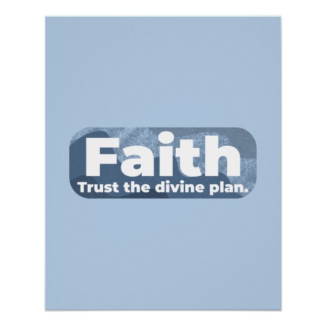 Póster Faith Trust el plan divino (Anverso)