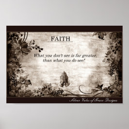 Póster Faith Wall Hanging Art Poster Sep By Stan Griep