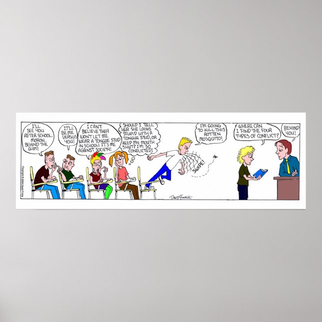 Póster Faja de conflicto del Sr. Fitz (Frente)