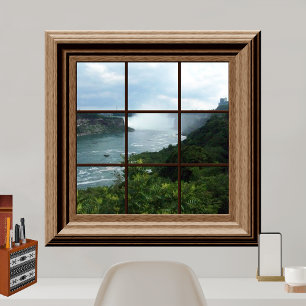 Póster Fake Window Poster Waterfall Niagara Falls Canada