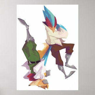 Póster Falco y Fox