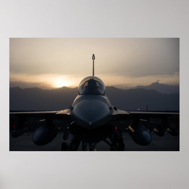 Póster Falcon de combate F-16 (Frente)