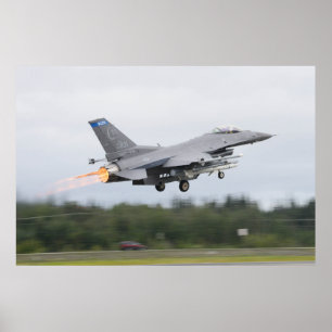 Póster Falcon de combate F-16