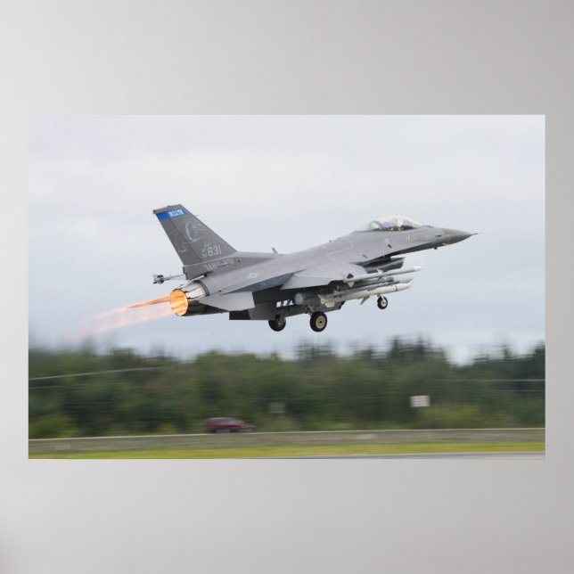 Póster Falcon de combate F-16 (Frente)