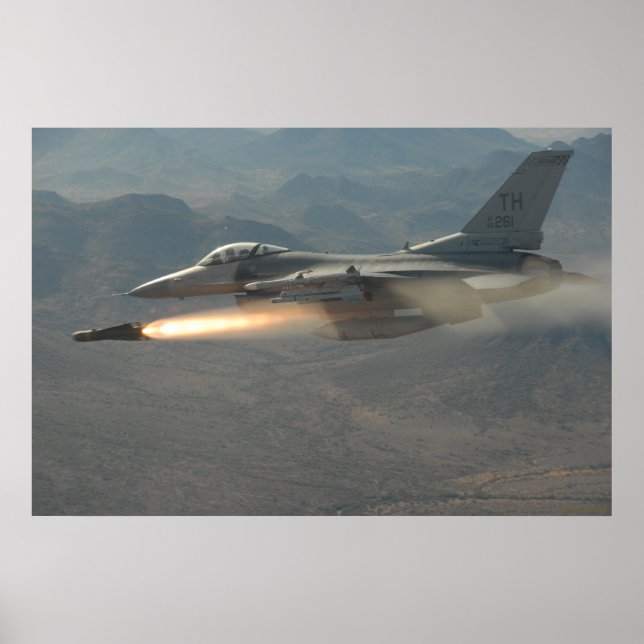 Póster Falcon de combate F-16 (Frente)