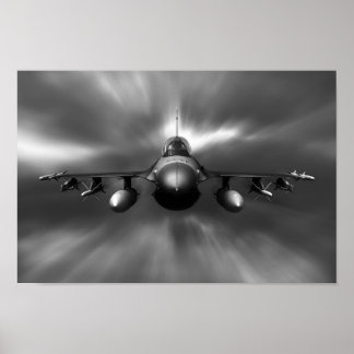 Póster Falcon de combate F-16