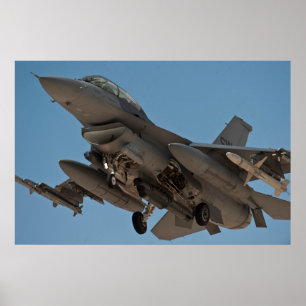 Póster Falcon de combate F-16