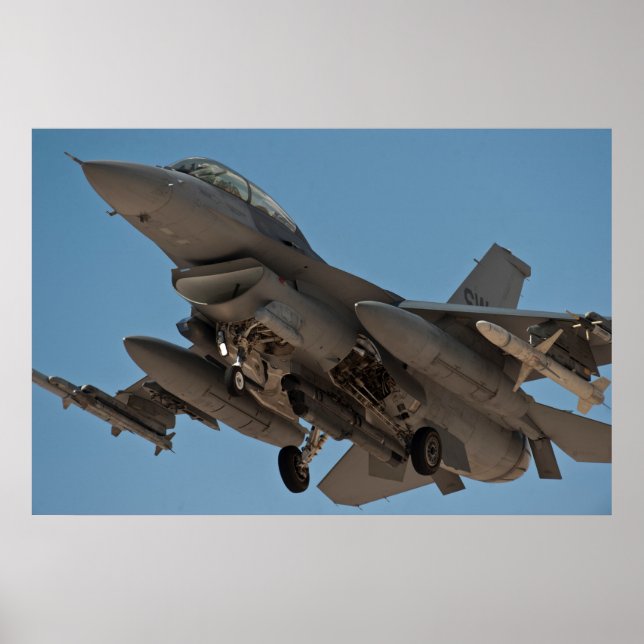 Póster Falcon de combate F-16 (Frente)