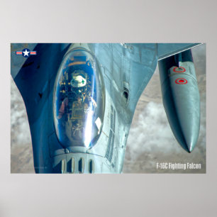 PÓSTER FALCON DE COMBATE F-16C