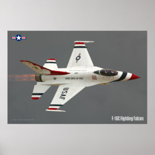 PÓSTER FALCON DE COMBATE F-16C